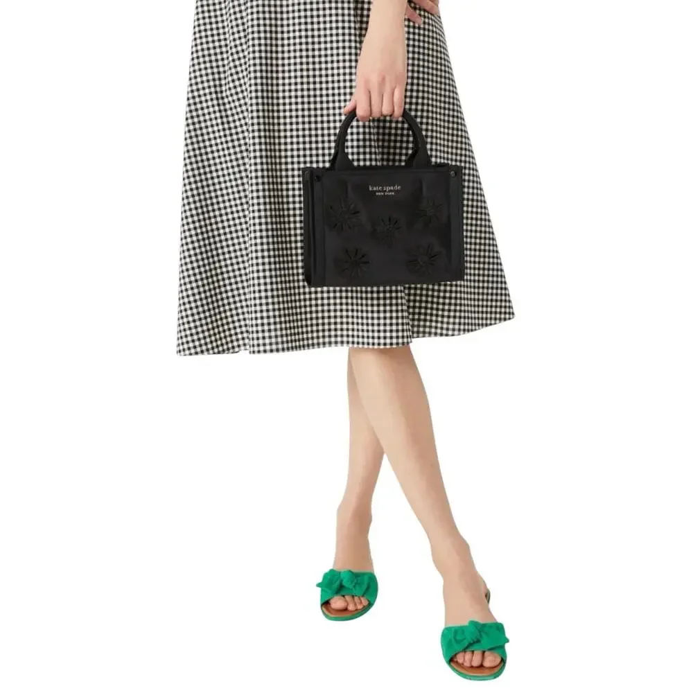 Kate Spade The Little Better Sam Embroidered Mini Tote Shoulder Floral Handbag
